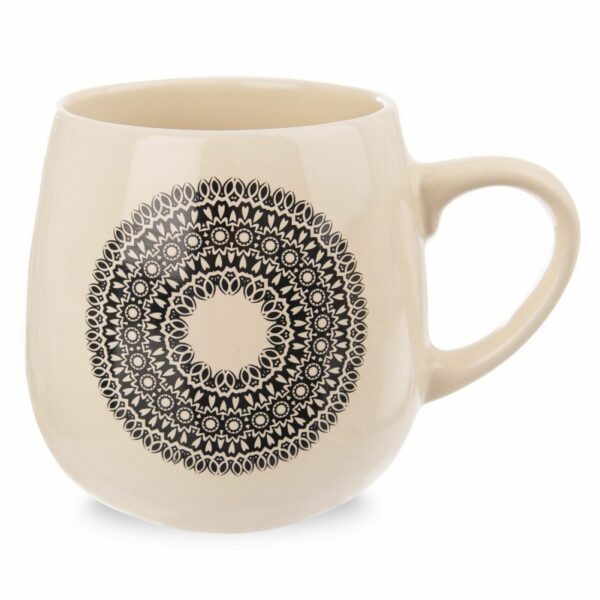 badio - Kubek ceramiczny mandala z uchem do kawy herbaty 600 ml 1288-KC