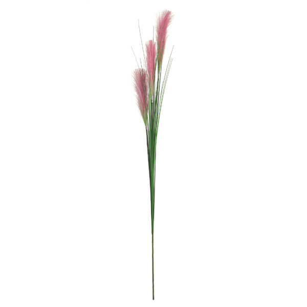 badio - Sztuczna trawa zielona z różowymi kłosami 1 szt. SK-TRAWA8