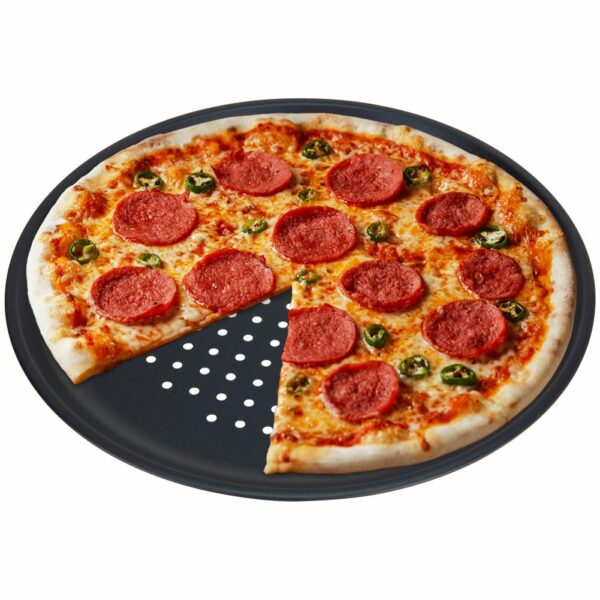 badio - Forma blacha do pieczenia pizzy perforowana duża 32 cm 1114-FP