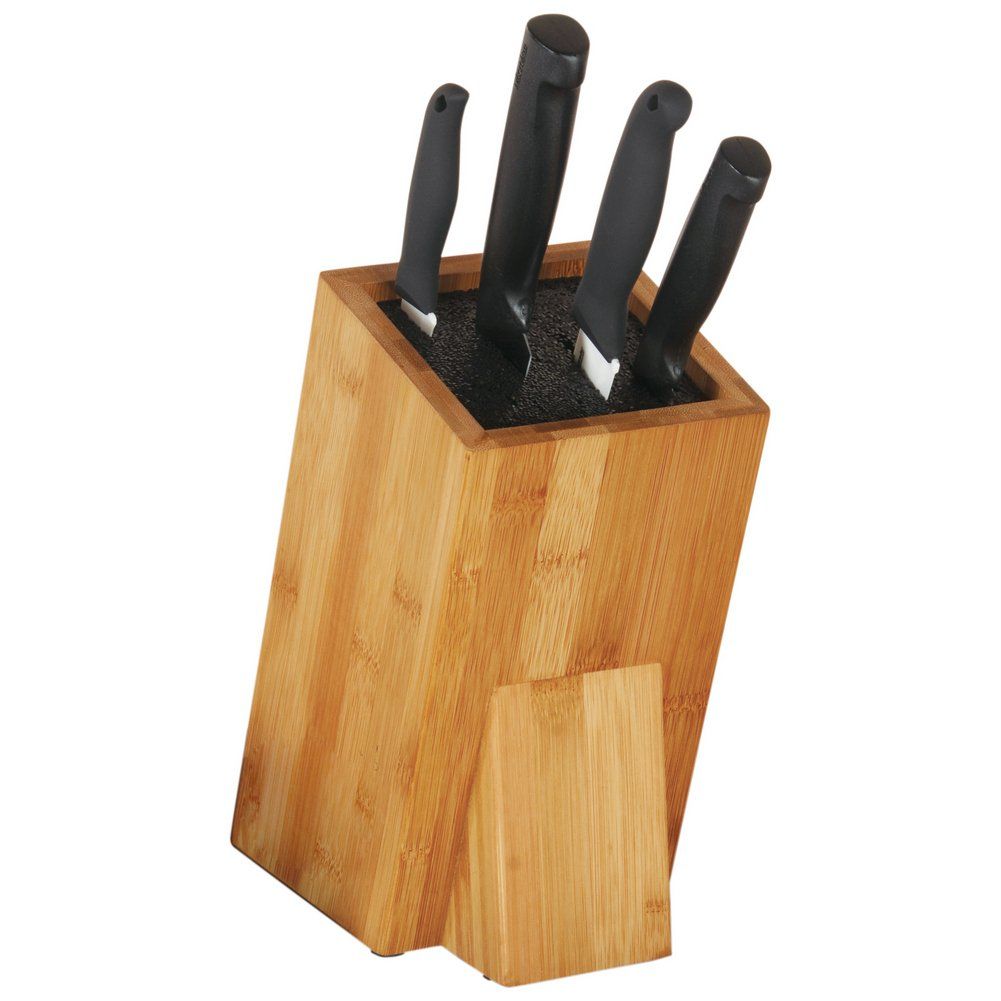 badio - Bambusowy stojak na noże drewniany blok do noży 540506-B