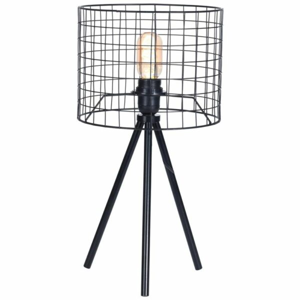 badio - Industrialna lampa stojąca nocna biurowa czarna 8222-LSN