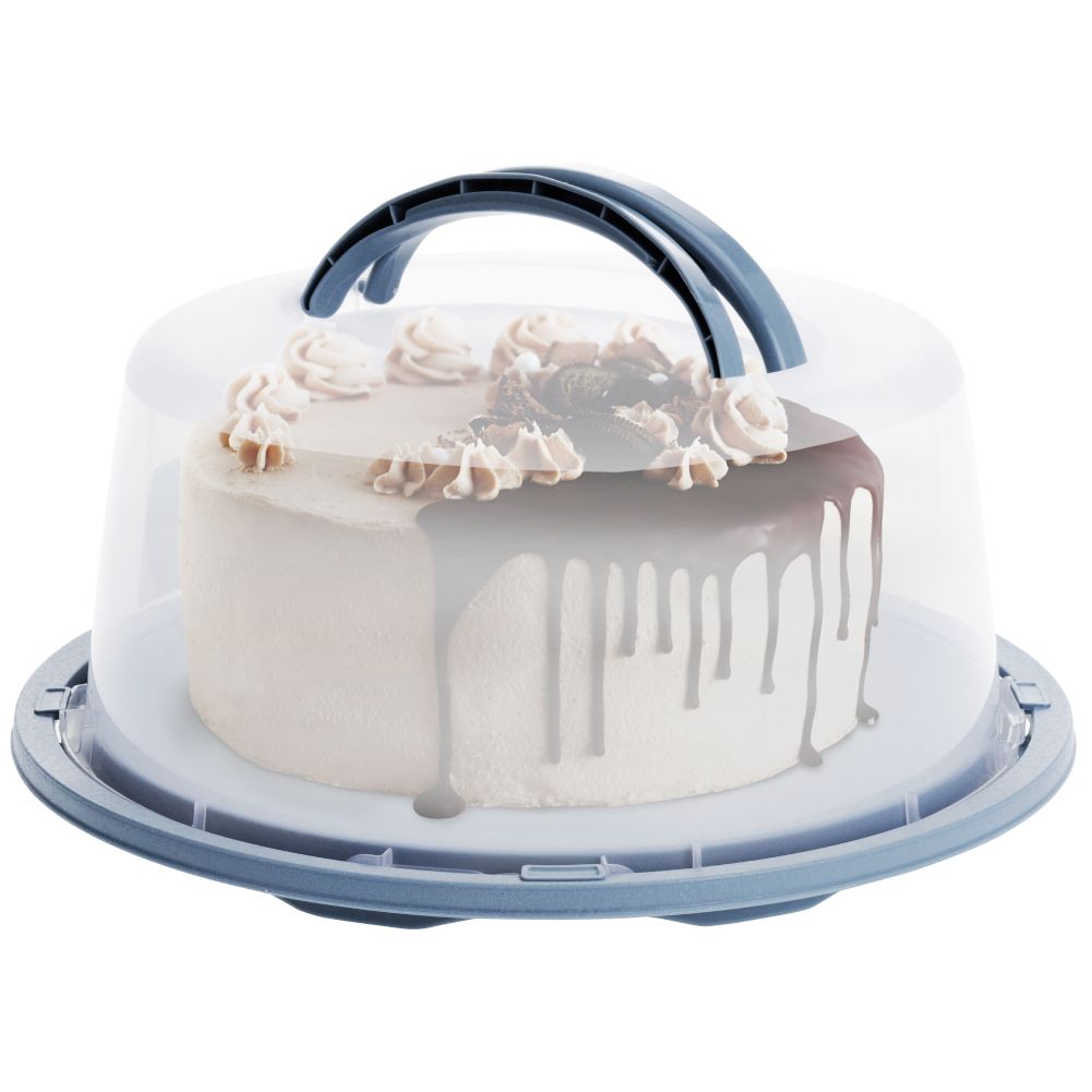 badio - Pojemnik patera taca na tort ciasto babkę z pokrywą kloszem 34 cm 153705-P