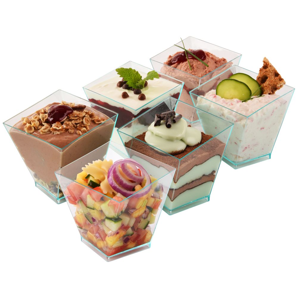 badio - Pucharek na desery przystawki przekąski mini pojemniczki zestaw 6 szt. 410113-P
