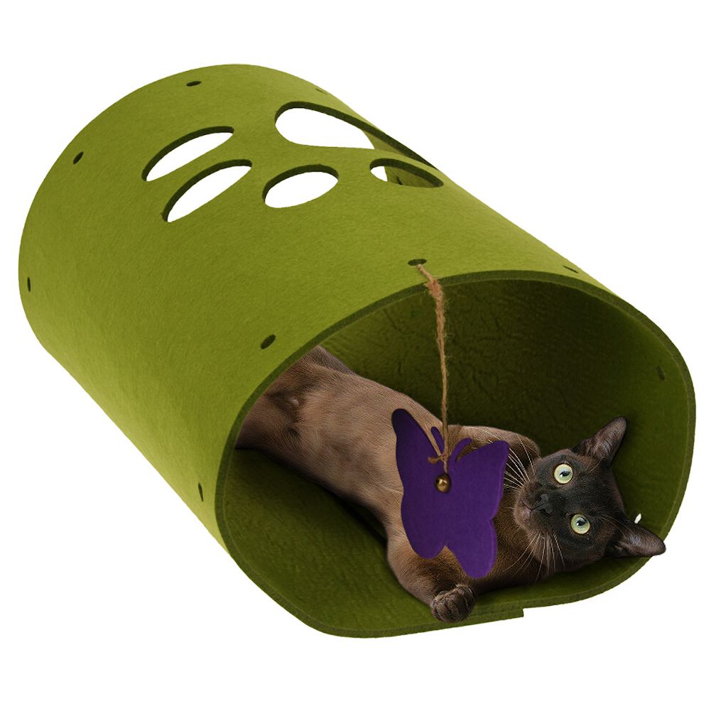 badio - Zabawka dla kota motylek tunel do zabawy składana 449016-MIX
