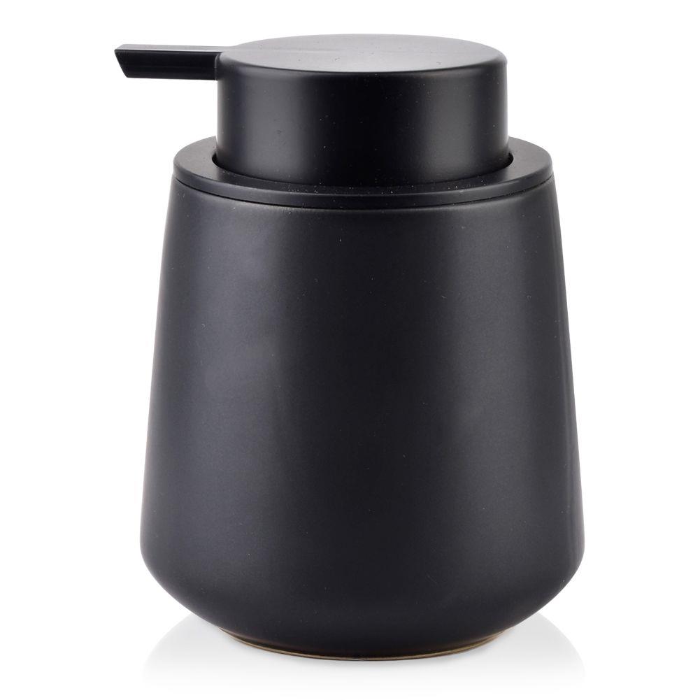 badio - Dozownik na mydło ceramiczny czarny 300 ml 569394-D