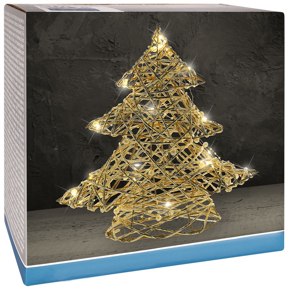 badio - Choinka LED dekoracja świąteczna złota 83904-CH