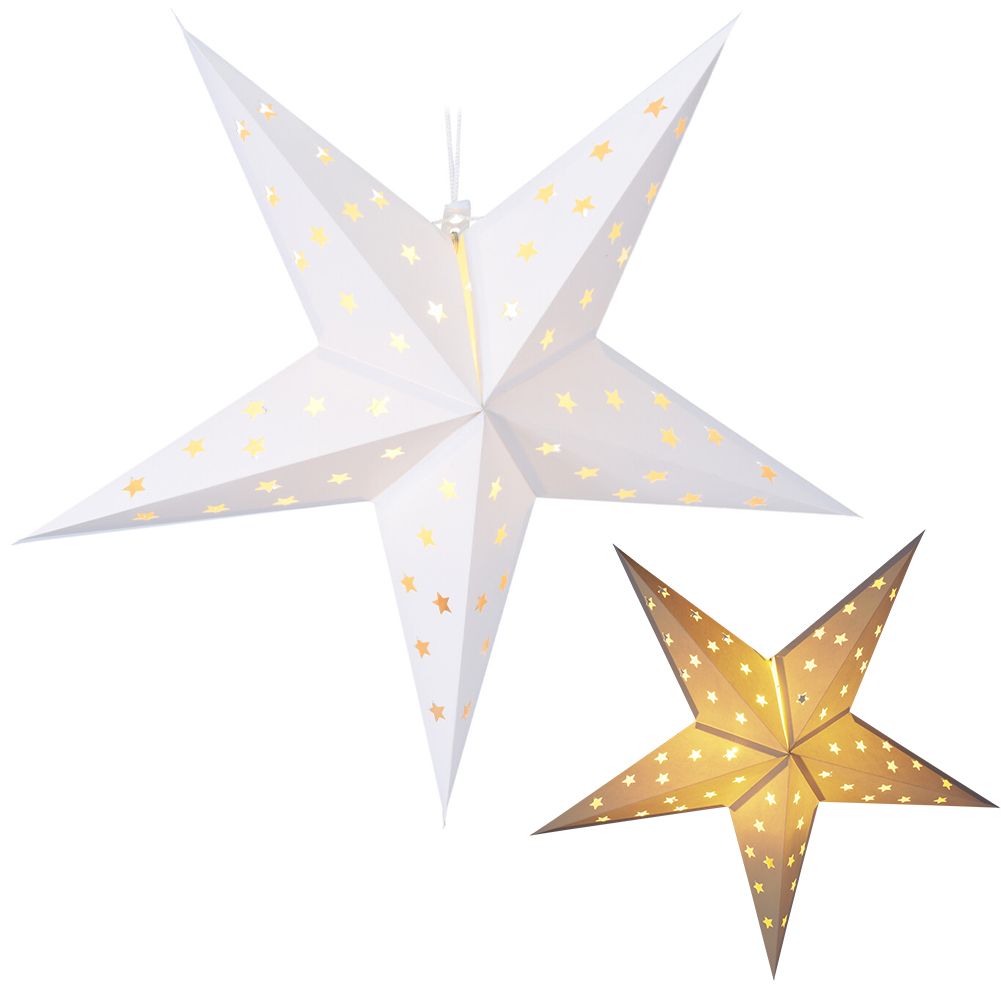 badio - Gwiazda świąteczna papierowa świecąca 839082-G